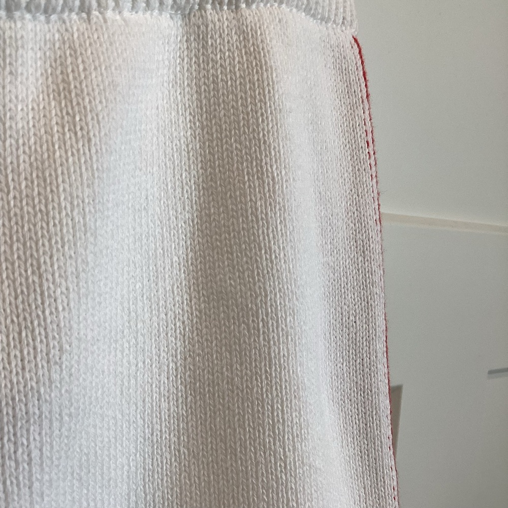 Anthropologie Daily Practice Sports Club Sweater Shorts Large White Stripe NWT - Picture 10 of 13